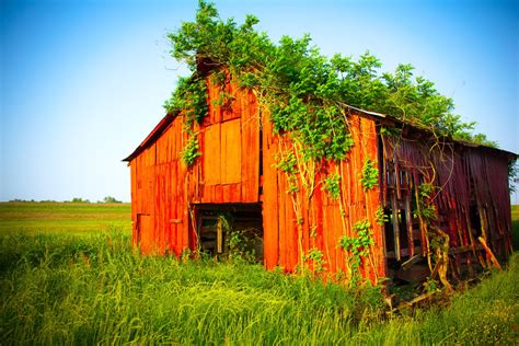 Free Old Country Red Barn Stock Photo