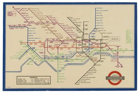 London Underground Beck Henry C Harry Map Of Londons