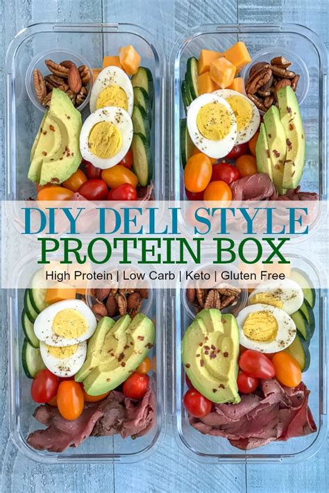 8 oz deli (snack) food storage container. DIY Deli Style Protein Box | With Peanut Butter on Top