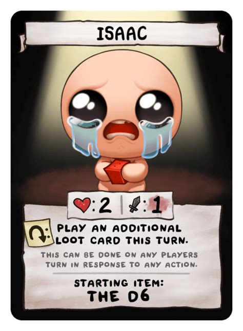 Isaac The Binding Of Isaac Four Souls Wiki