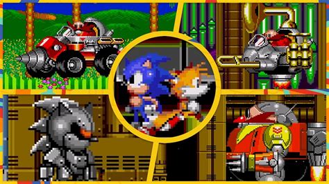 Sonic The Hedgehog 2 All Bosses No Damage Sonic 2 Decomp Youtube