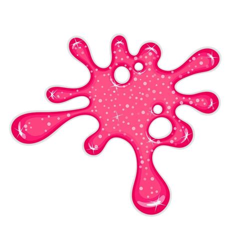 A Pink Object With White Dots On It And Some Water Droplets In The