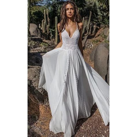 Buy Lace Boho Beach Summer Dress 2019 Long Maxi Dress