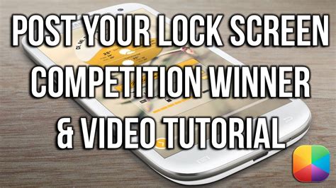 How To Lock Your Screen On Youtube - Post Your Lock Screen Winner & Video Tutorial - YouTube