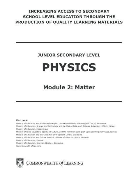 Pdf S4 Physics Notes Module 2 Matter Eneku Ronald