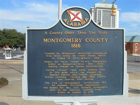 Montgomery County Historic Marker Located In Front Of The Flickr