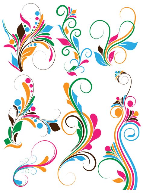 19 Vector Flourish Designs Png Psd Images Blue Abstract Simple