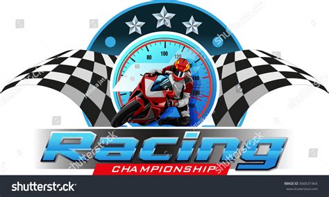Logos Or Symbols Motor Racing Championship Royalty Free Stock Vector
