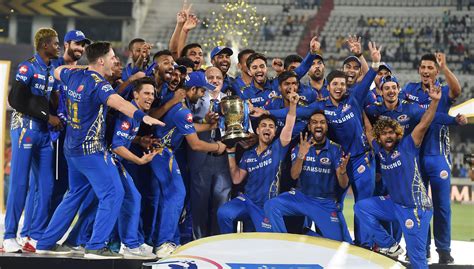 Todays Photo Mumbai Indians Mi Players Celebrate With The Ipl 2019