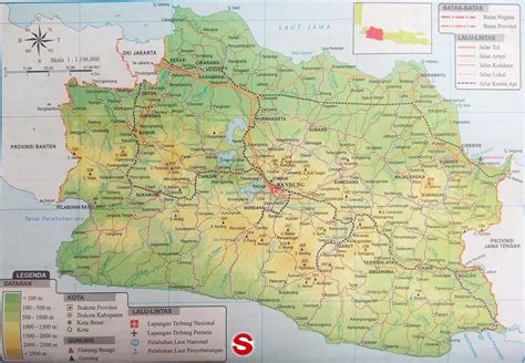 Gambar Peta Jawa Barat Lengkap Dengan Kabupaten Dan Kota Tarunas