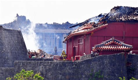 japan gov t vows to rebuild okinawa s shuri castle in wake of devastating fire the mainichi