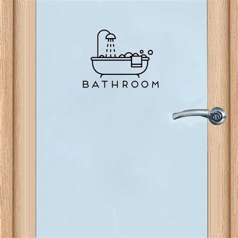 Yoja 2519cm Funny Bathroom Toilet Door Decoration Decal Graphical And