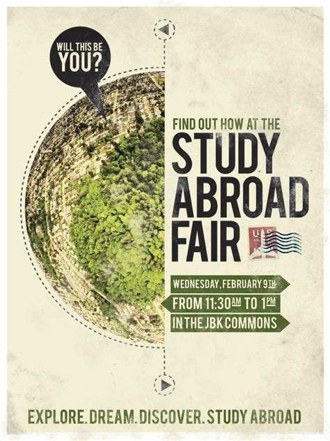 Wtamu Study Abroad Fair Poster Study Abroad Flyer And Poster Design
