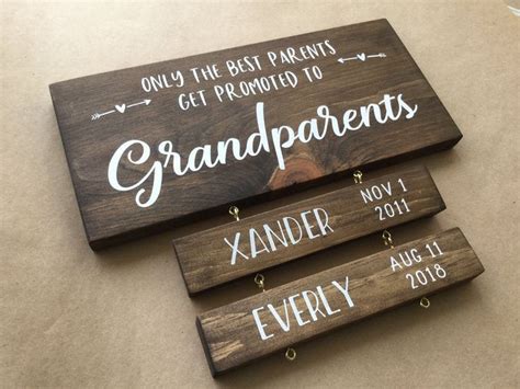 Grandparent Sign With Grandkids Names Grandkids Signpersonalized