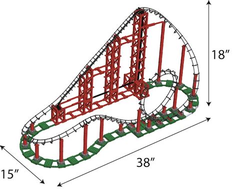 The Sidewinder Lego® Compatible Looping Roller Coaster By
