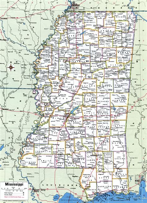Mississippi County Map With Cities World Map
