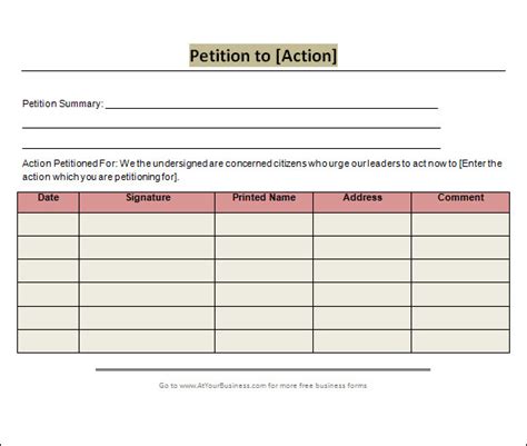Petition Template 23 Download Free Documents In Pdf Word
