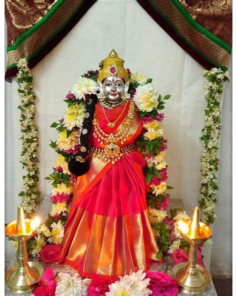 Varalakshmi Pooja Decoration Housewarming Decorations Goddess Decor