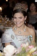 Crown Princess Victoria of Sweden at the Nobel Banquet held in the Blue ...