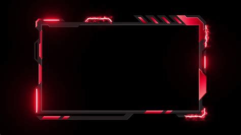 3 Neon Twitch Overlay Animated Red Stream Starting So