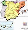 Map of Language Areas of Spain | PlanetWare
