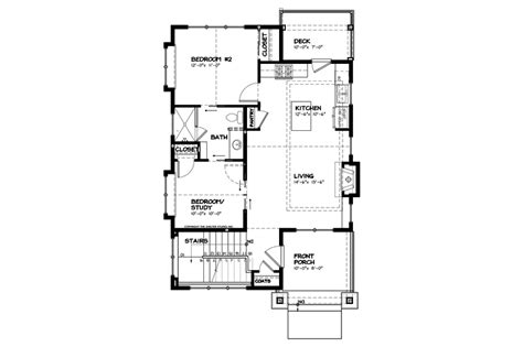 Craftsman Style House Plan 2 Beds 1 Baths 980 Sqft Plan 895 55