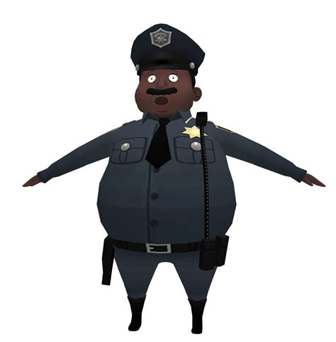 fat policeman cartoon