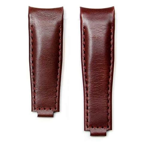 Leather Strap For Rolex Clasp Brown