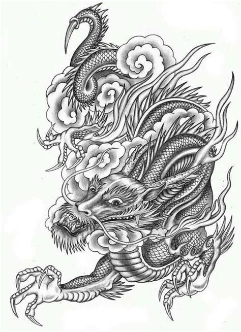 Dragon Tattoo Stencil Dragon Tattoo Designs Tattoo Stencils Circle