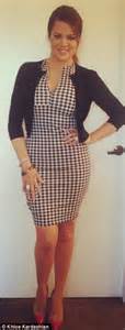Khloe Kardashian Is Bootylicious In Skintight Houndstooth Frock Daily