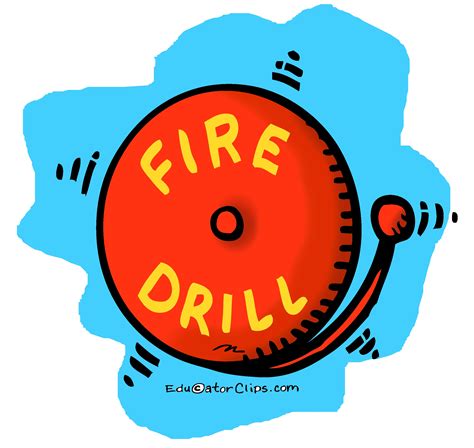 Office Fire Drill Cartoon