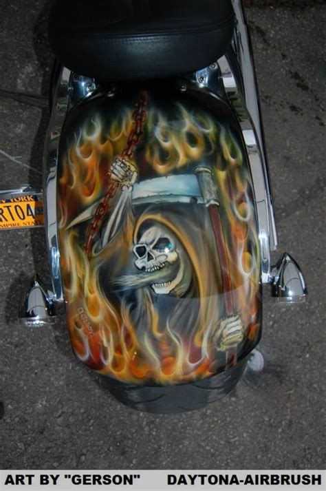 Reaper Custom Airbrush Art By Gerson Airbrushing By Gerson Motorcyle
