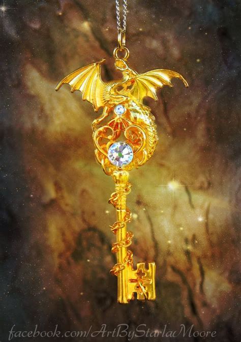 Limited Edition Golden Dragon Lord Fantasy Key By Artbystarlamoore 30