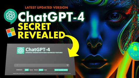 Chatgpt 4 And Chat Gpt 4 Secret Features Revealed Chatgpt Chatgpt4