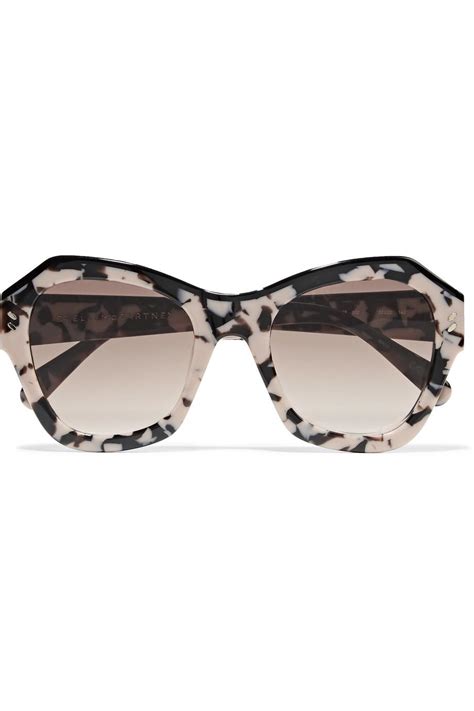 Stella Mccartney D Frame Acetate Mirrored Sunglasses Modesens