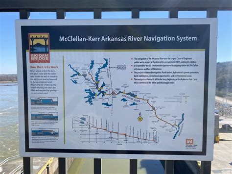 Photo Mcclellan Kerr Arkansas River Navigation System Marker