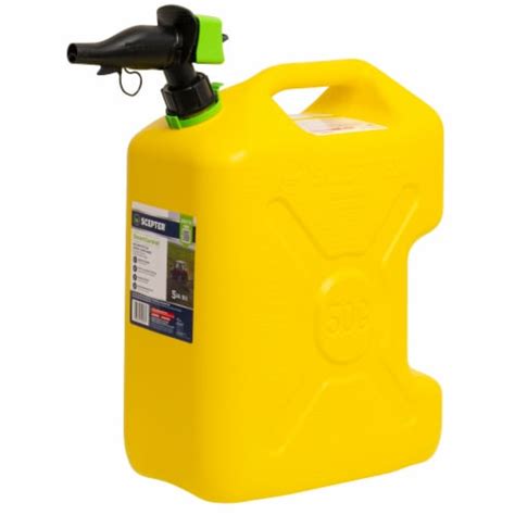 Scepter Smartcontrol Dual Handle Diesel Gas Container Jug 5 Gal189l