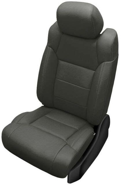Toyota Tundra Crewmax Katzkin Leather Seat Replacement Covers Graphite