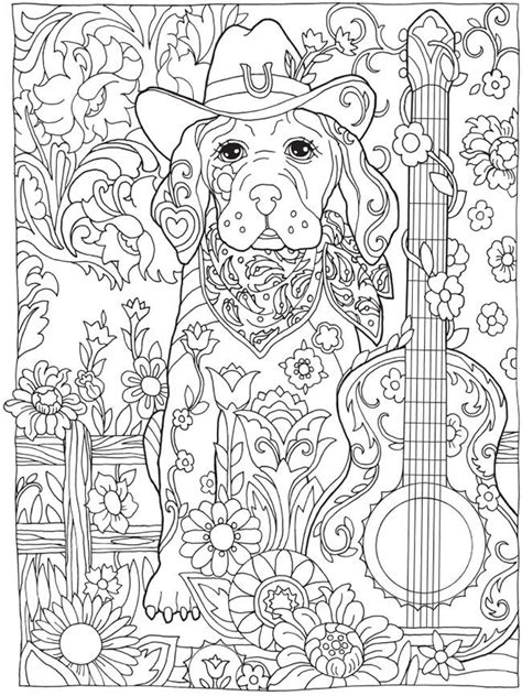 Dazzling Dogs Coloring Book Artwork By Marjorie Sarnat