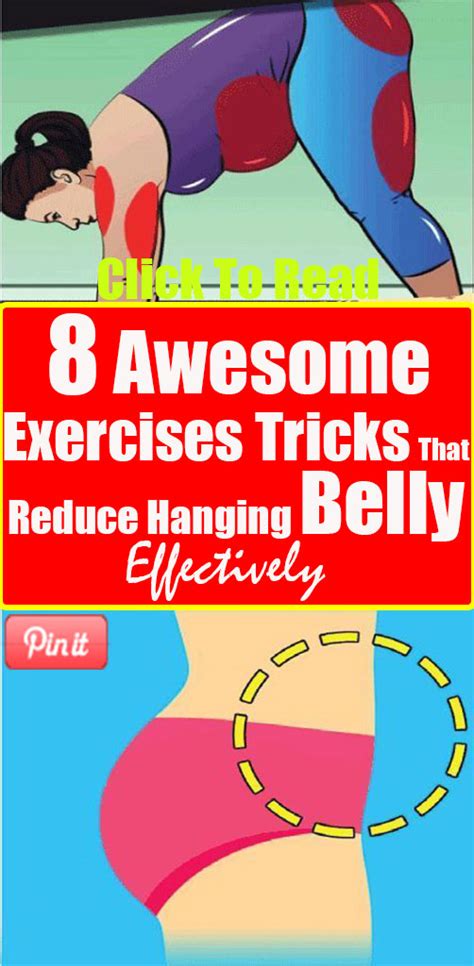 8 Awesome Exercises Tricks That Reduce Hanging Belly Effectively