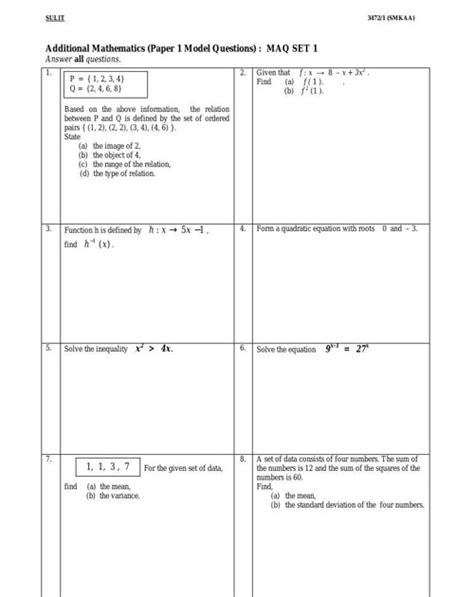 List Of Latihan Matematik Tingkatan 3 Mengikut Bab Pdf References