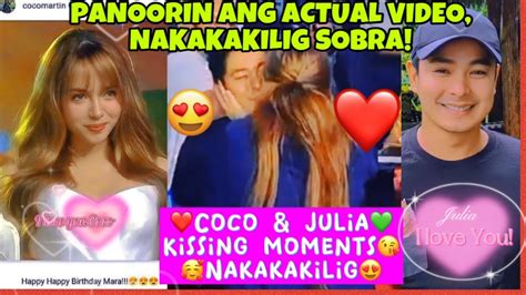 COCO MARTIN JULIA MONTES ACTUAL VIDEO KISSING MOMENTS NAKAKAKILIG SOBRA YouTube