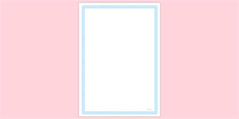 Free Simple Blank Page With Border Page Borders Twinkl