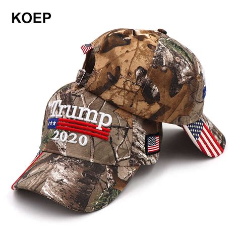 New Donald Trump 2020 Cap Camouflage Usa Flag Baseball Caps Keep America Great Snapback Hat