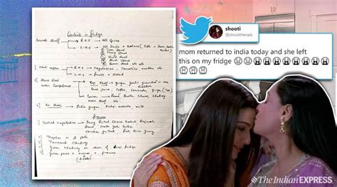 mom s suggestion note for her daughter s fridge has desi fans emotional trending news the