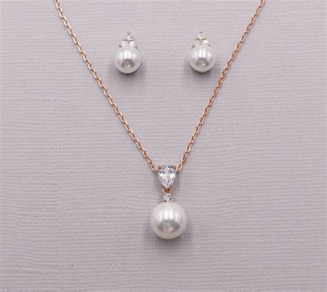 Bridesmaid Jewelry Set Pearl Bridesmaids Jewelry Set Bridesmaid