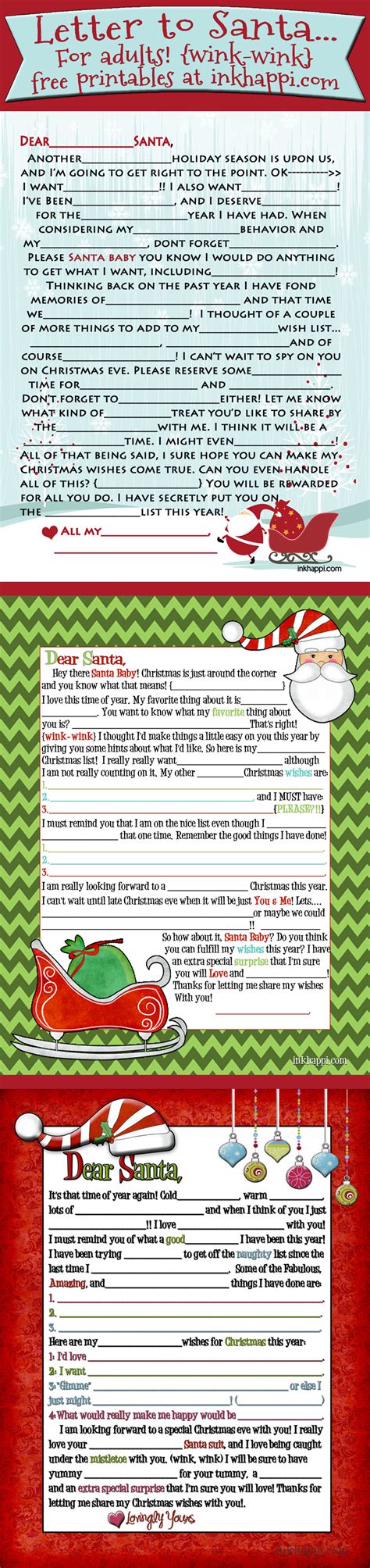 Adult Santa Letter Wink Wink 2014 Version Is Here