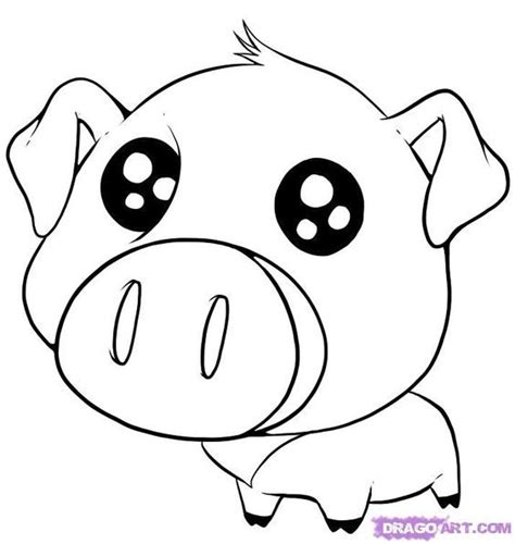 236x236 happy piggy animal, piglets and babies. Cute Drawings Of Animals | How to Draw a Cute Pig, Step by Step, | cute | Pinterest | Drawings