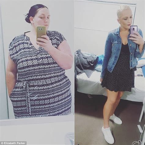 Brisbane Woman Elizabeth Parker Sheds Half Her Body Weight Daily Mail