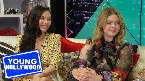 Pll The Perfectionists Sasha Pieterse And Janel Parrish Open Up About Emison Heartbreak Youtube